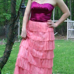 Betsey Johnson pink, long dress (from 2010)